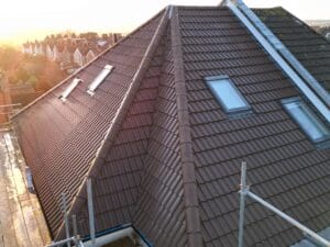 roof with tile cover